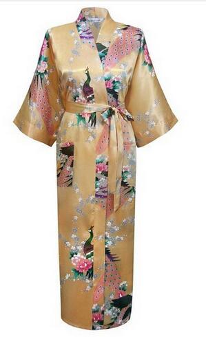 Silk Kimono Robe Bathrobe Women Satin Robe Silk Robe