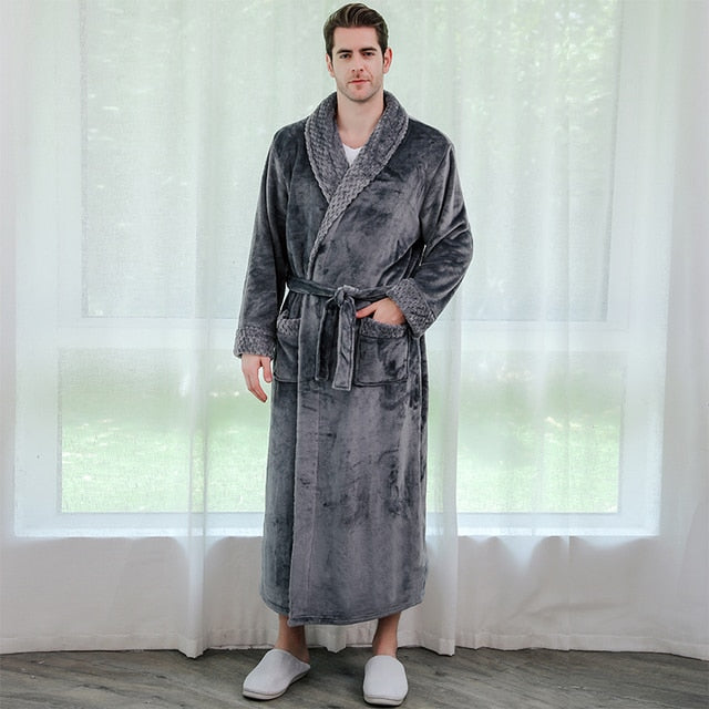 Coral Fleece Bathrobe Kimono