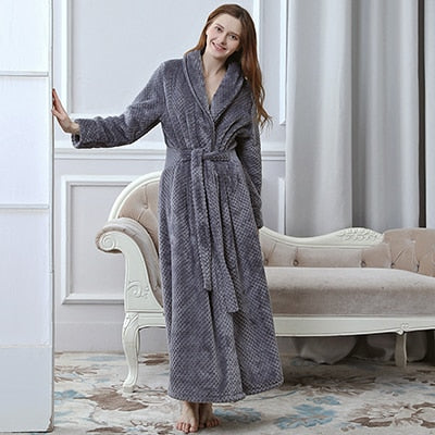 Coral Fleece Bathrobe Kimono