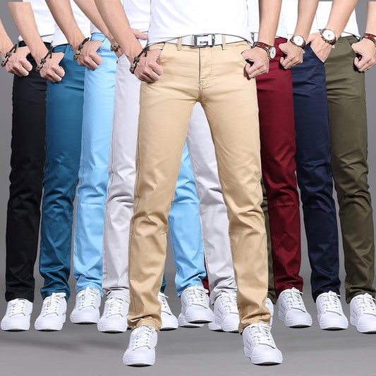 Spring autumn New Slim Fit Chinos