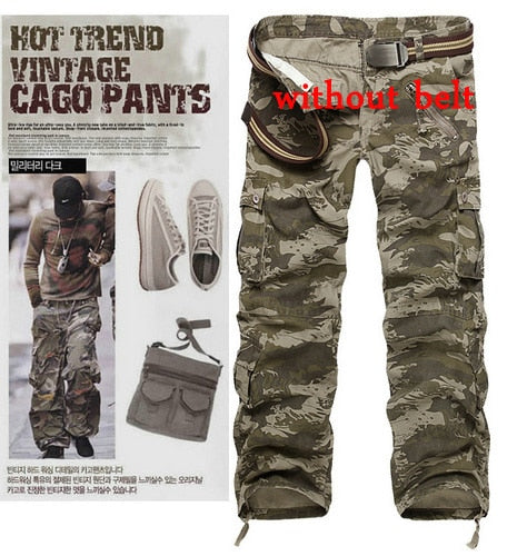 Man cargo pants camouflage  trousers military pants for man 7 colors