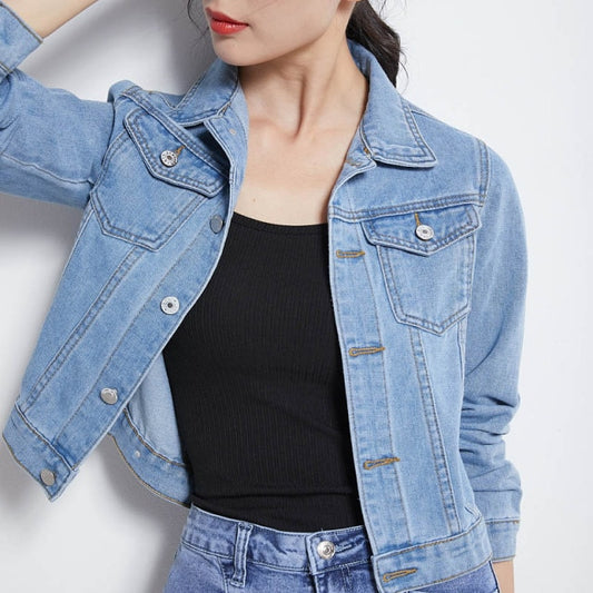 Autumn Woman Denim Jean  Coats