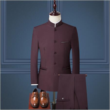 Stand Collar Chinese Suit Blazer