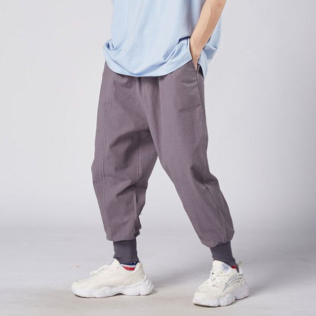 Cotton Linen Jogger Pants  Streetwear