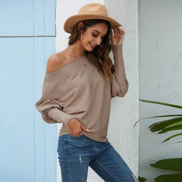 Autumn Winter Versatile Loose Tops