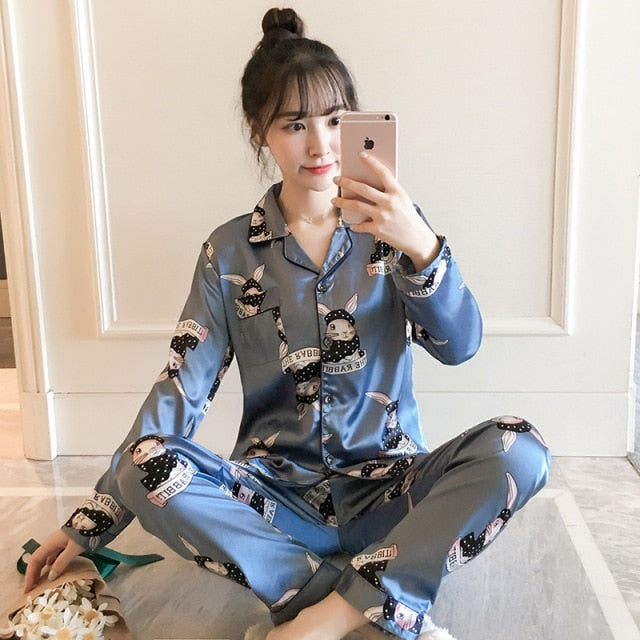 Ice Silk Pajamas for Women