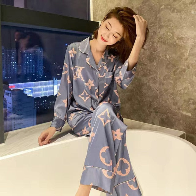 Ice Silk Pajamas for Women