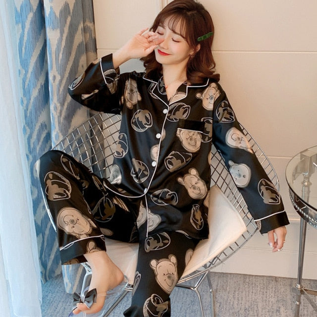 Ice Silk Pajamas for Women