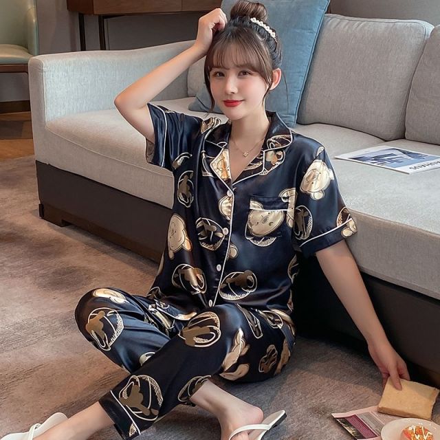 Ice Silk Pajamas for Women