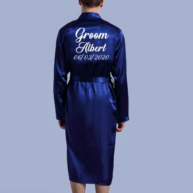 Groom Robe Emulation Silk